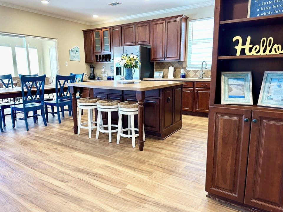 Enjoy views of the water while cooking your favorite meals!