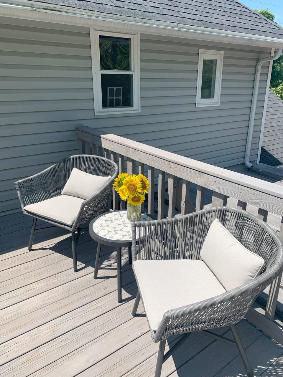 Private deck right outside your door