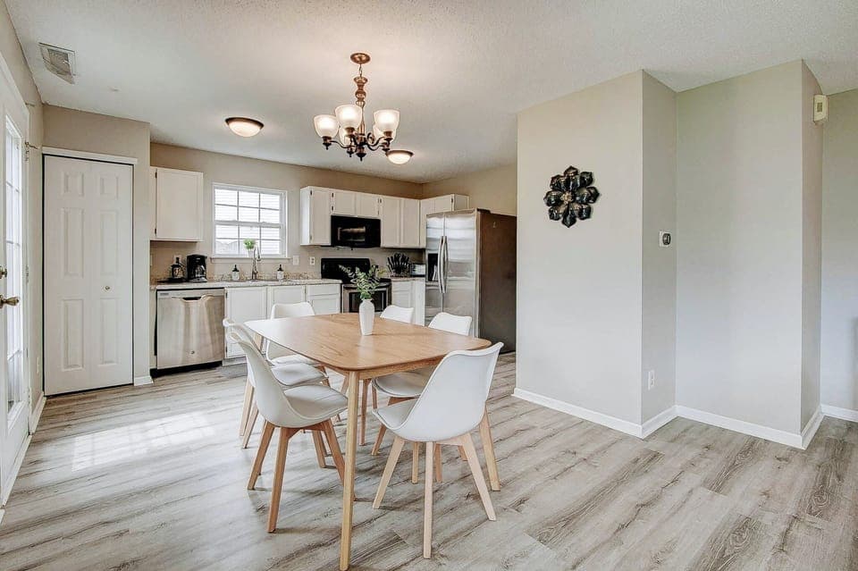 Dining and kitchen