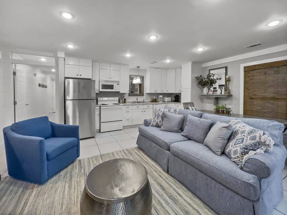 Inlet Dunes #101 | Open Kitchen Area with the Living Space