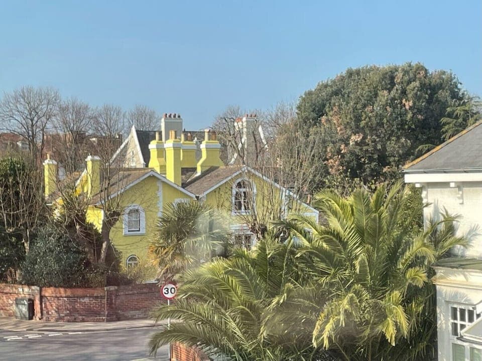 Tropical view from the lounge