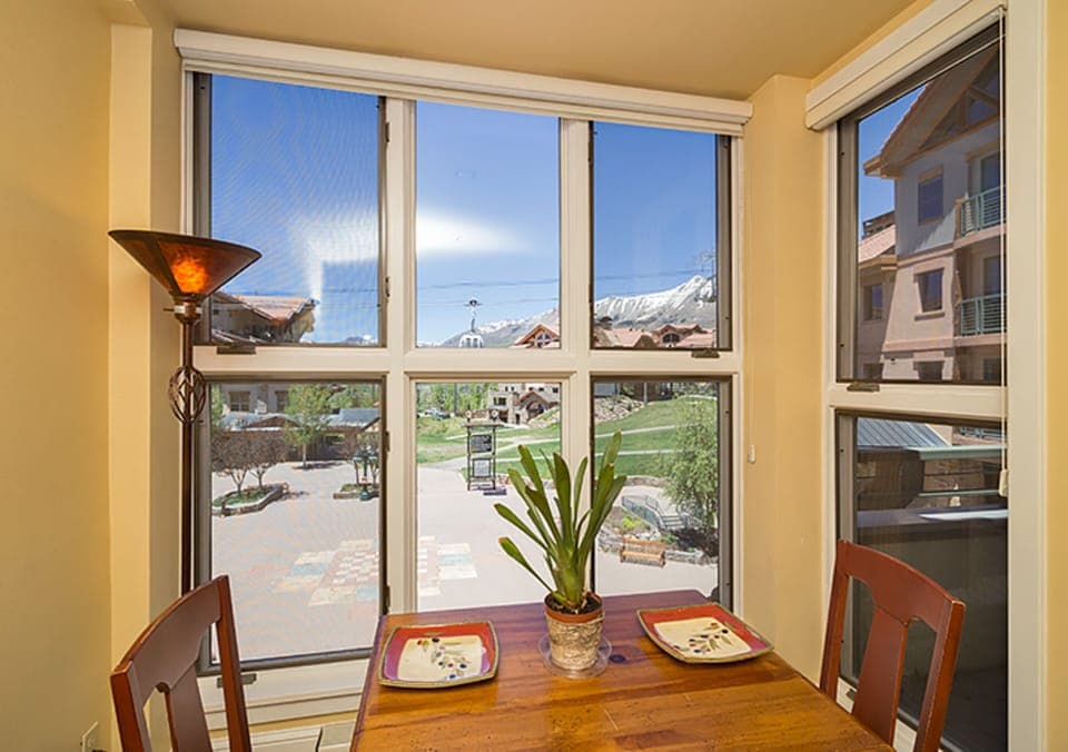 Dining with a view.