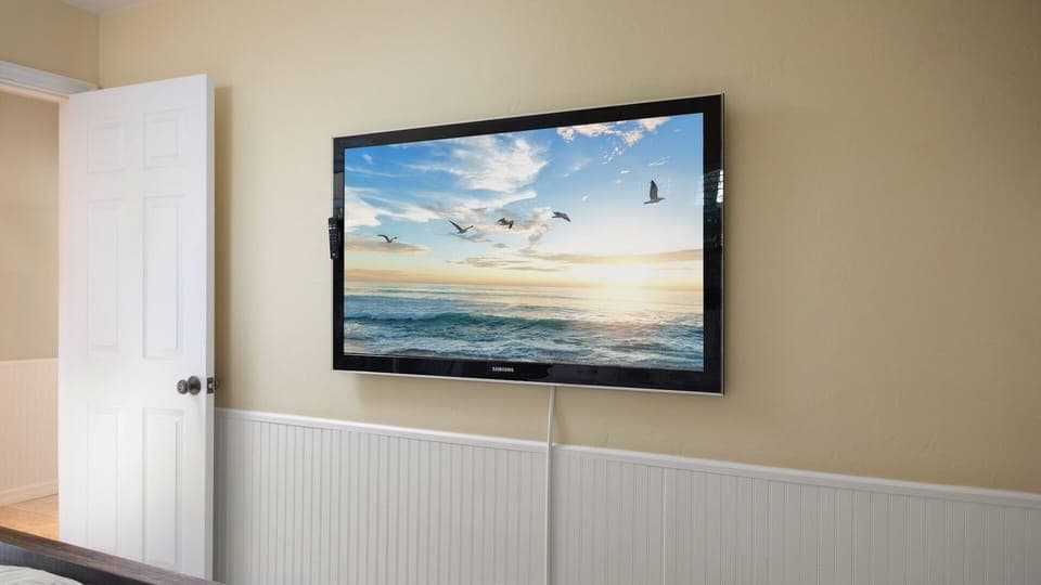 Large flat screen TV in the Master...