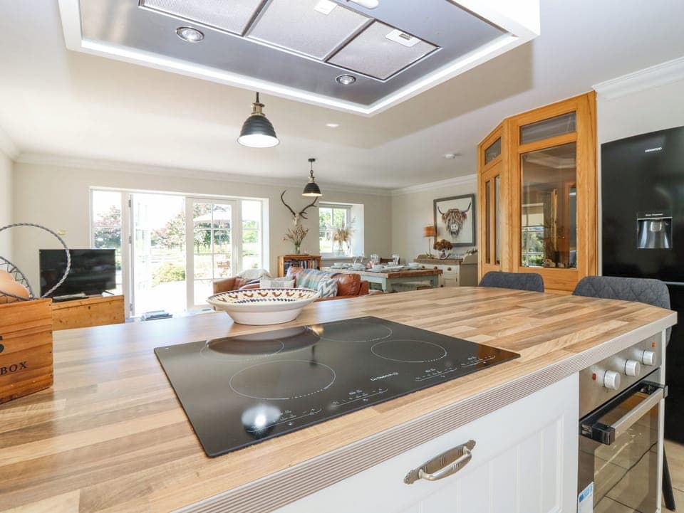 Fridge, dishwasher, electric kettle, toaster