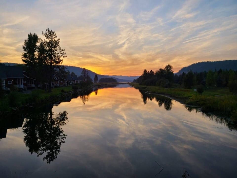 Beautiful summer sunset.