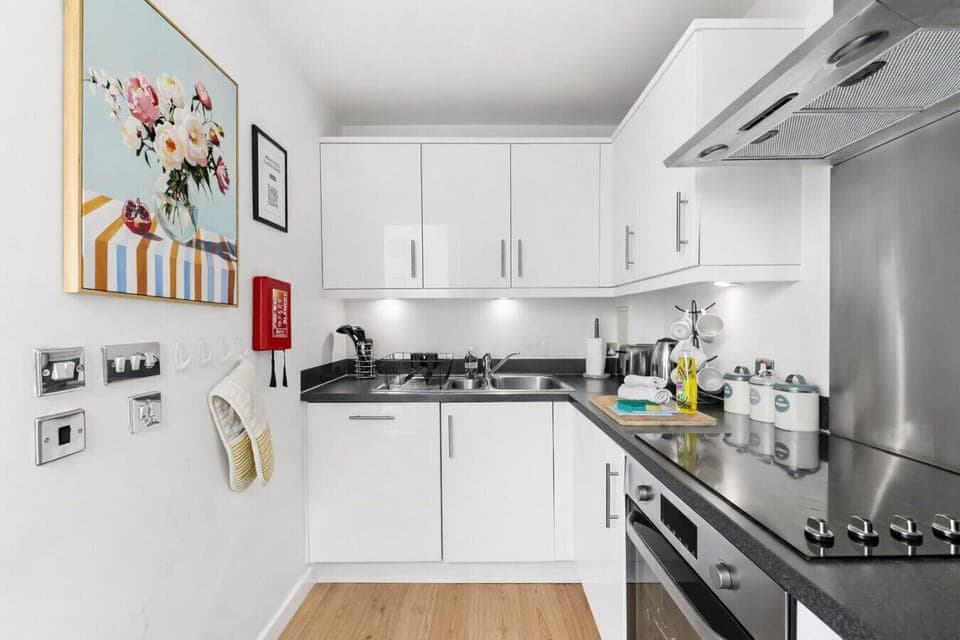 A fully equipped kitchen with everything you need to prepare delicious home-cooked meals.