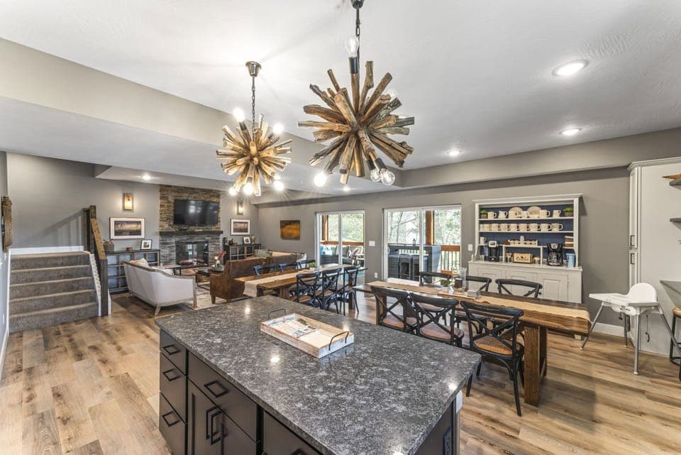 Large Dining and Family Gathering Area Plus Access Point to Screened in Porch