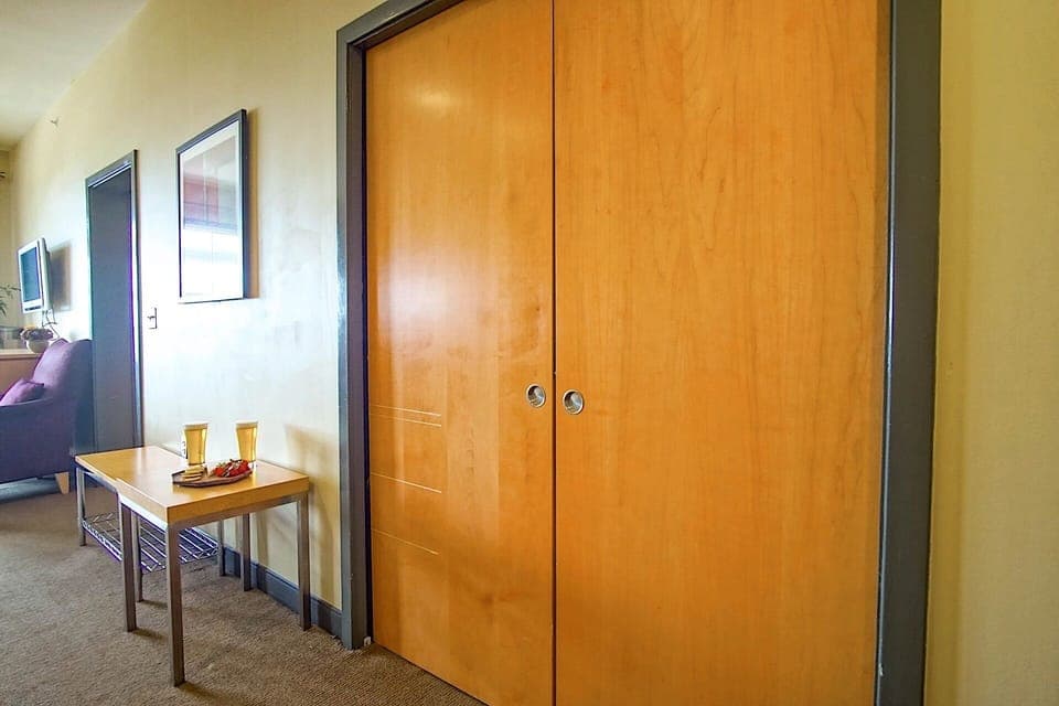 You can close off the Bunk Room for privacy
