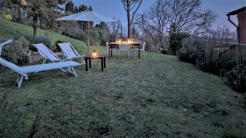 relaxing under the stars after a hot summer day.