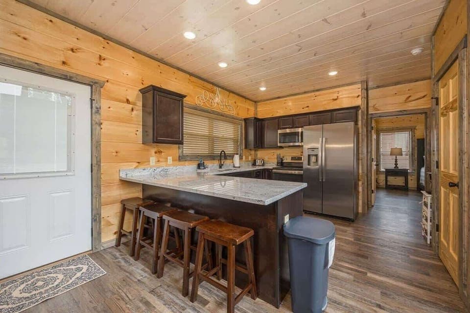 A fully equipped kitchen ready for your stay.