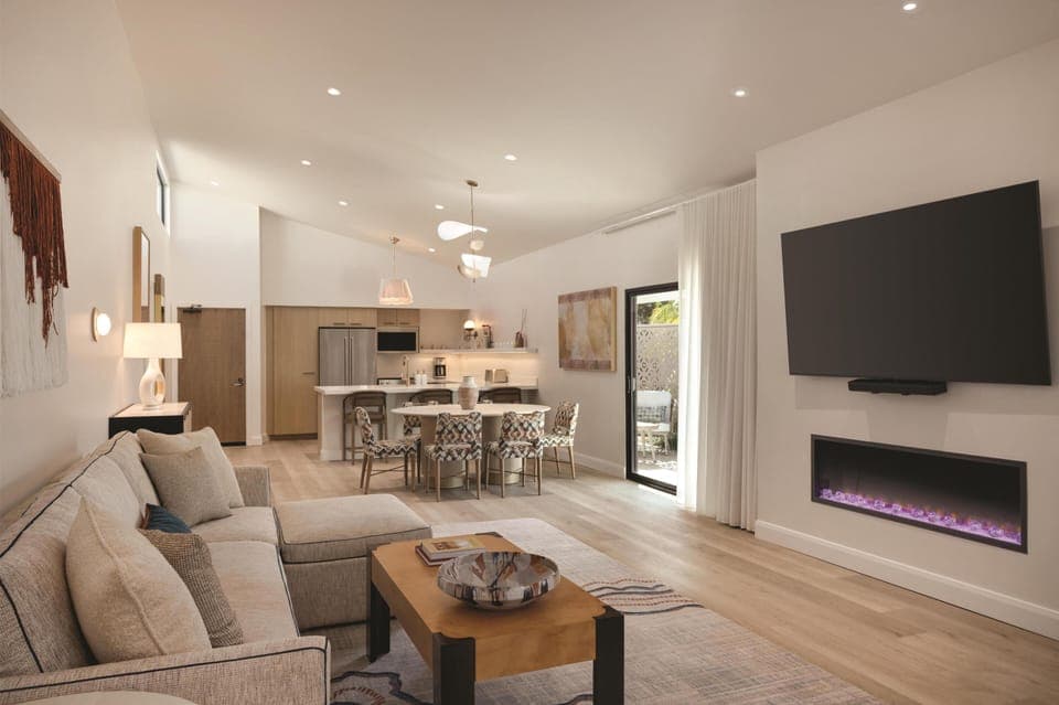 Premium Villa, 2 Bedrooms, 2 Bathrooms | Living area | 55-inch TV with cable channels, Netflix, Hulu