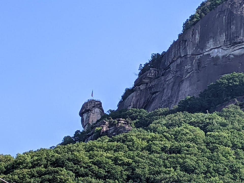 Chimney Rock is a can't miss on your trip! Amazing views of Lake Lure and beyond.