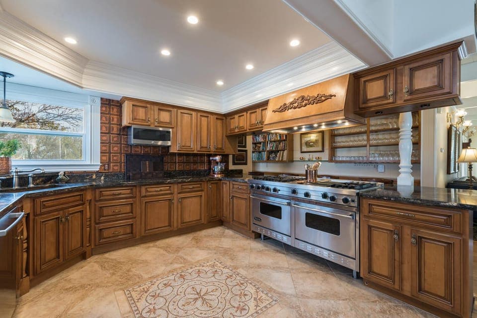 Kitchen with double ovens