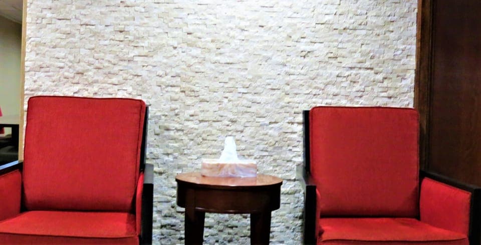 Queen Room with Two Queen Beds - Accessible/Non-Smoking | Living area | TV