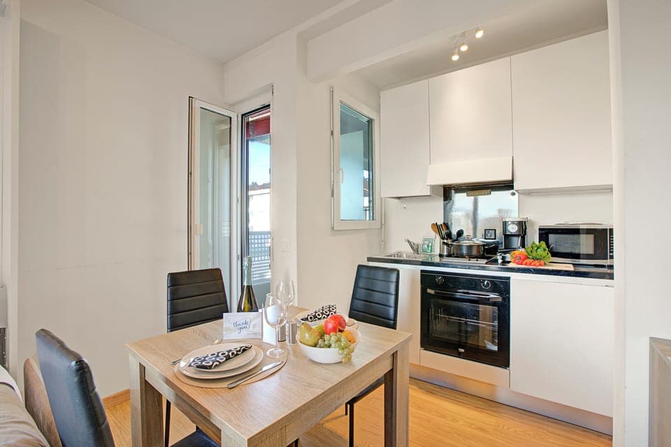 Kitchen and dining area