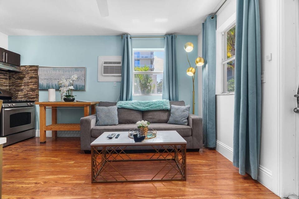 Standard Apartment, 1 Queen Bed with Sofa bed, Non Smoking (Suite Nine) | Living area | 65-inch flat-screen TV with satellite channels, TV