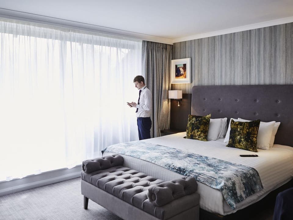Junior Suite, 1 King Bed, Balcony | Premium bedding, in-room safe, desk, laptop workspace