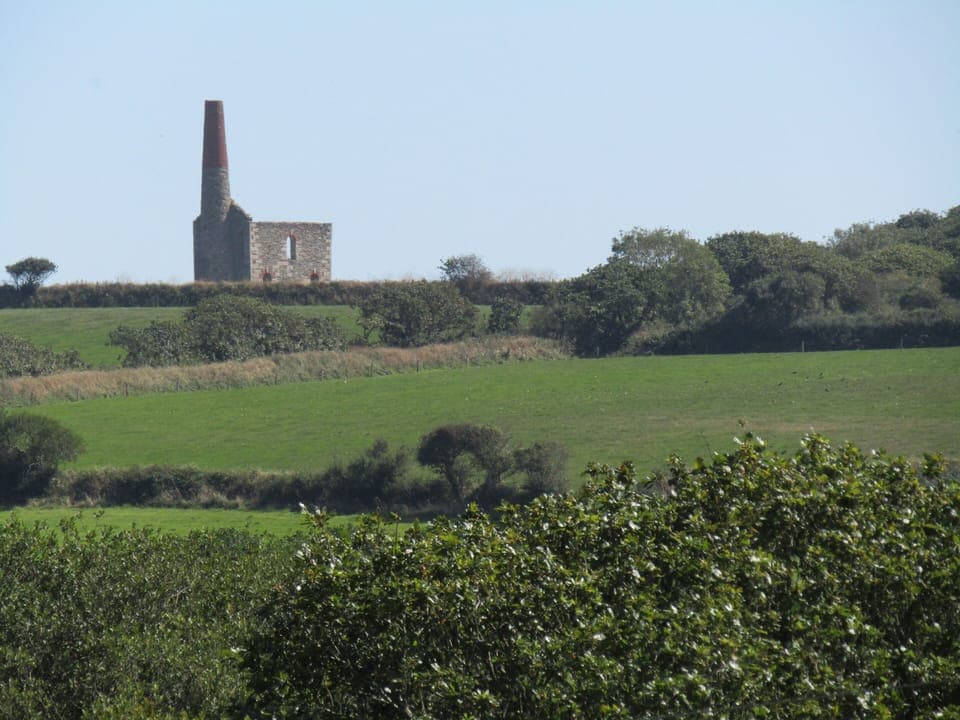 Chyverton Mine View from the the cottage garden and is a short walk away. 