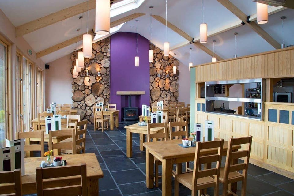 The Chalet Tearoom is just a few minutes walk from the property