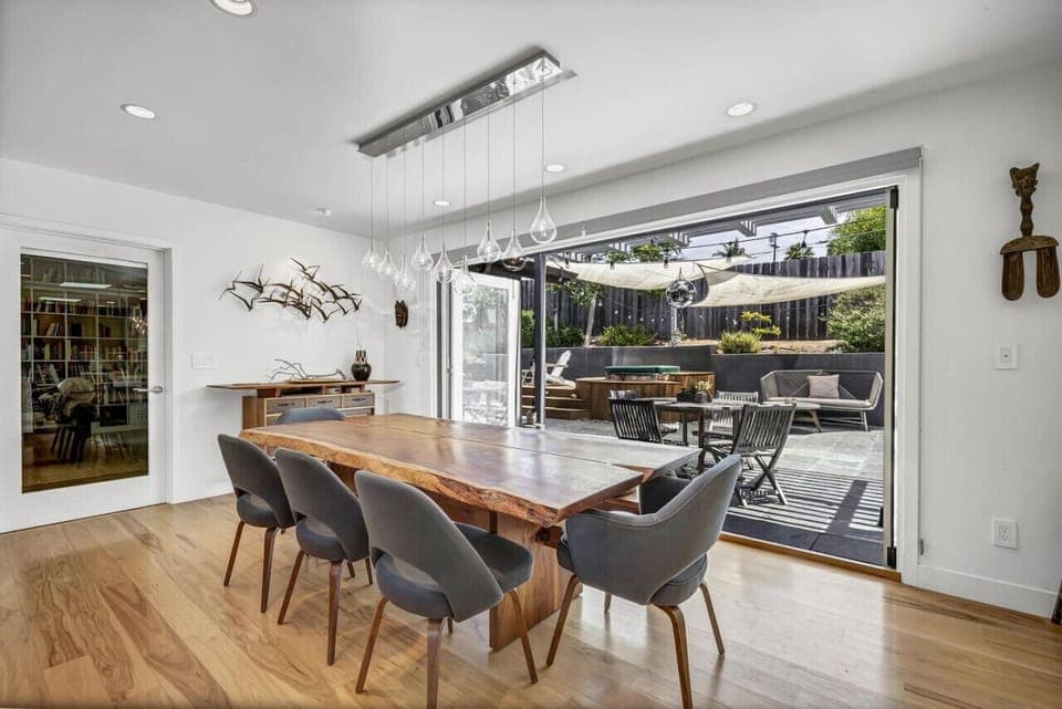 Dining Area - One-of-a-kind custom built dining table