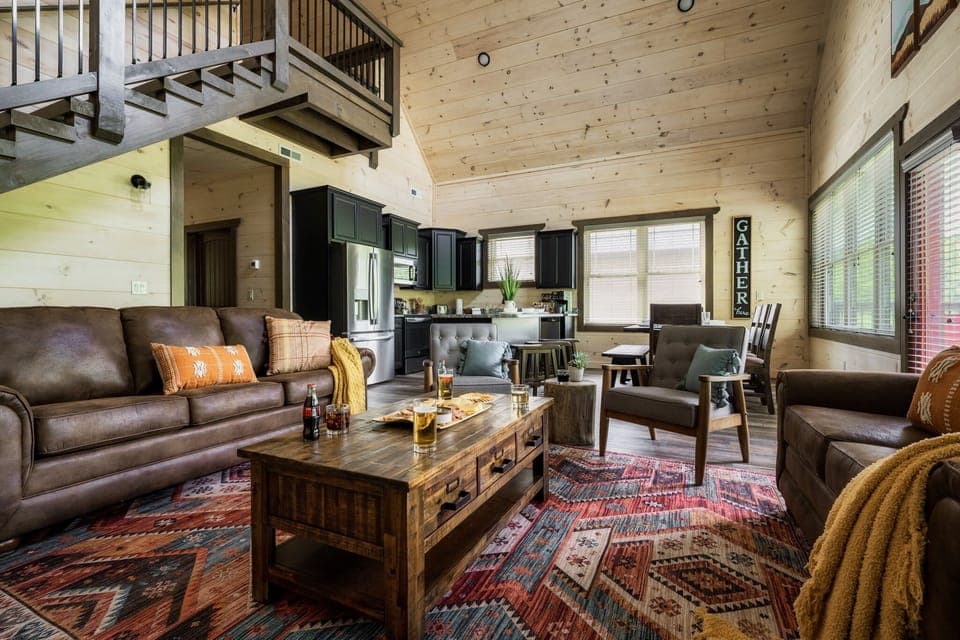 Sleeper sofa in the living room