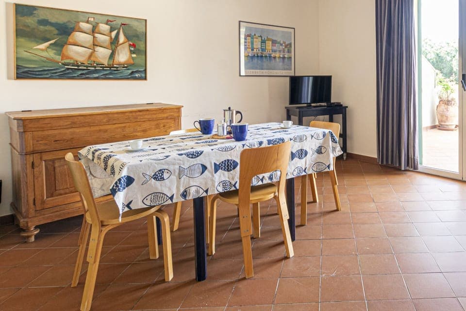 table in the living room-Bellavista-Elba Island