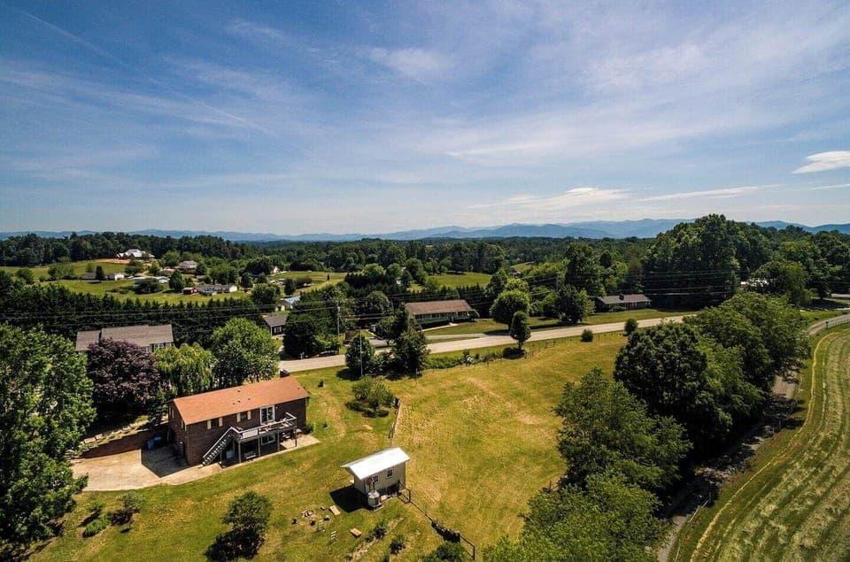 Enjoy the peace and quiet of country life while only being 15 minutes from Asheville! 