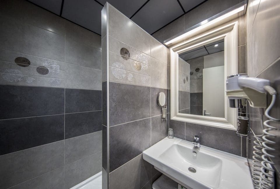 Free toiletries, hair dryer, towels, soap