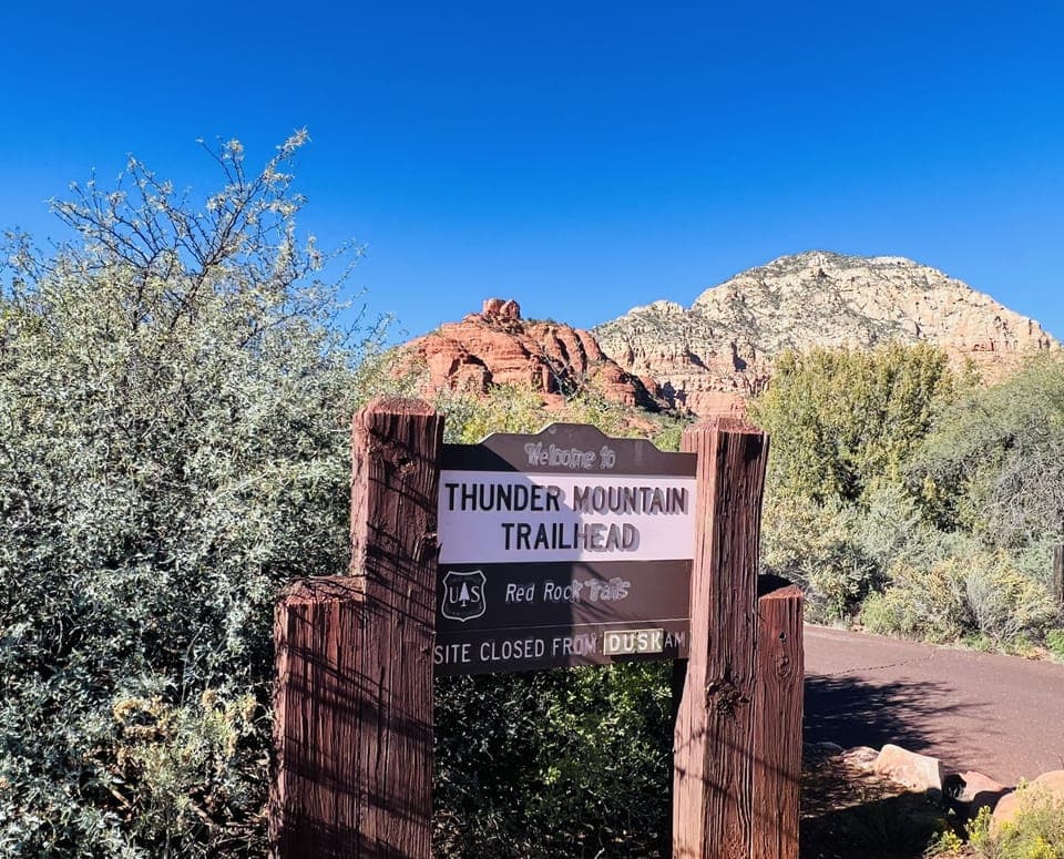 Thunder Mountain Trailhead is a 10 minute walk from the house or a 2 min. drive