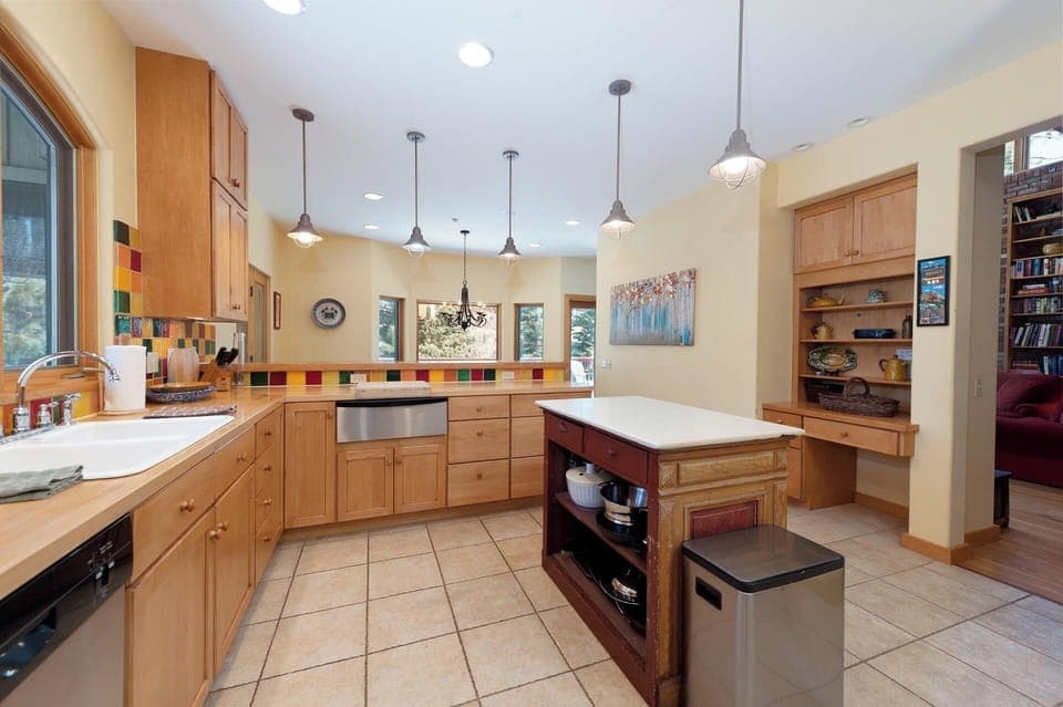 Fully stocked kitchen