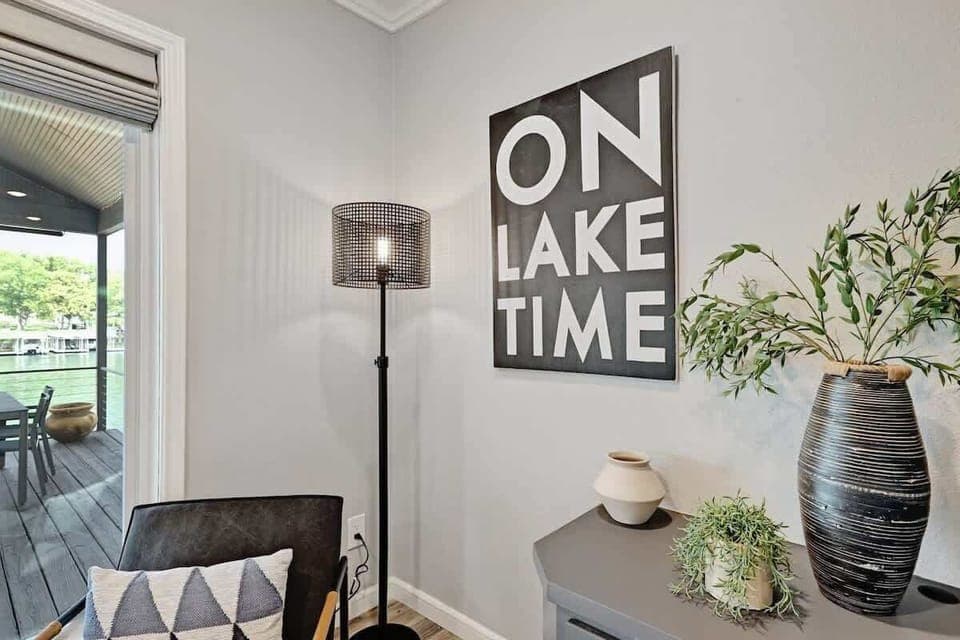 You'll be on Lake Time at this gorgeous property!