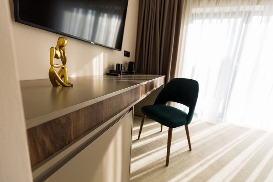 Minibar, in-room safe, desk, blackout drapes