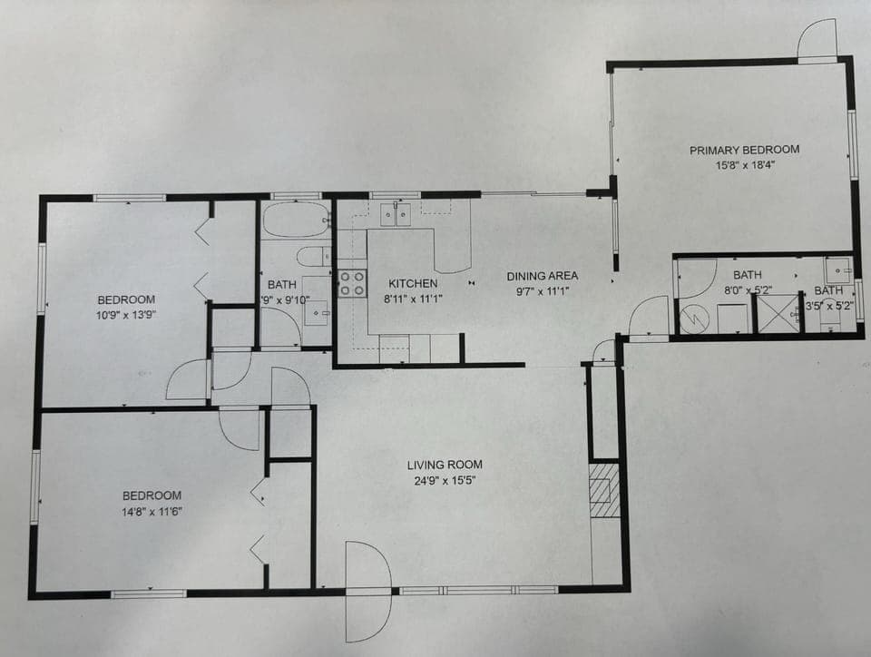 Floor plan of the home