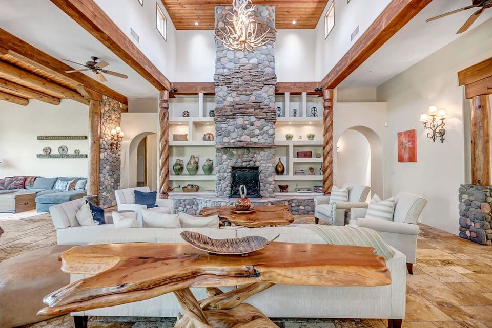 Large Formal Living Room with Plenty of Seating