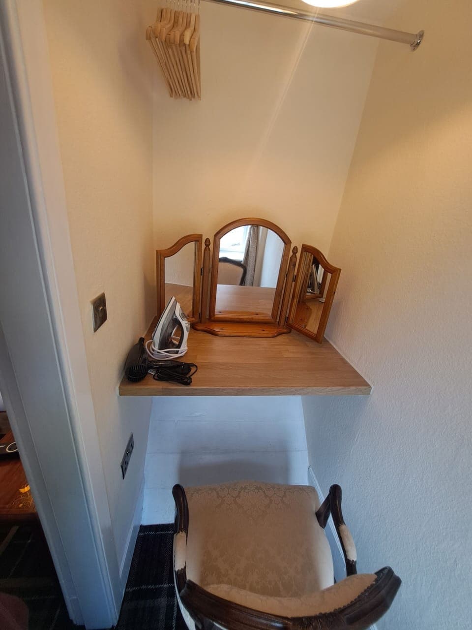 Dressing room off master bedroom