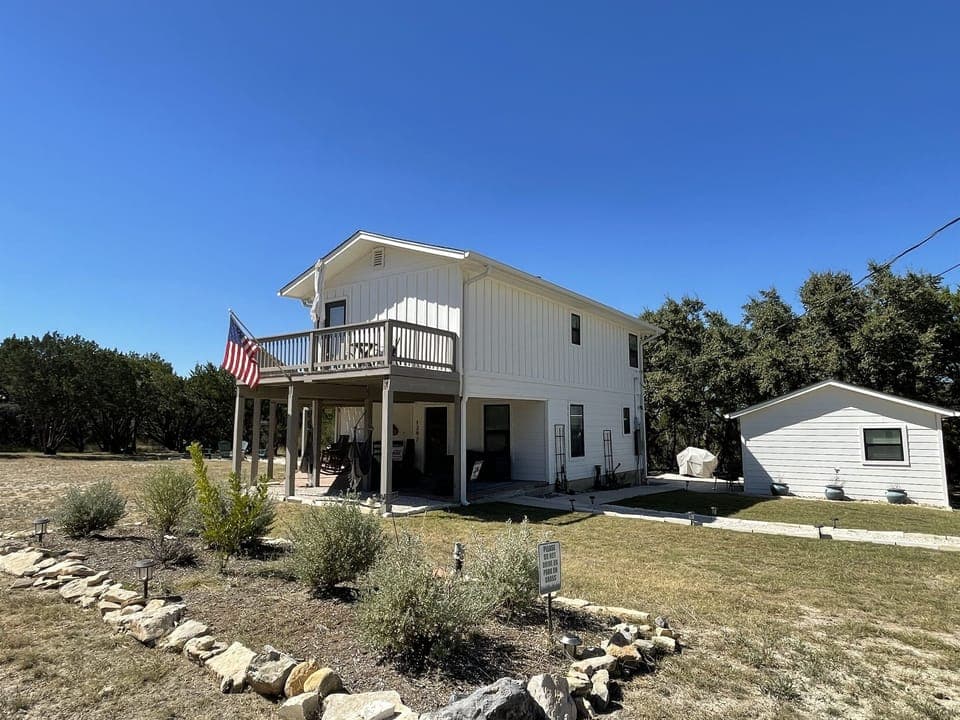 You have the whole property to yourself!  Main house and private casita with all the wrap around porches and decks. 