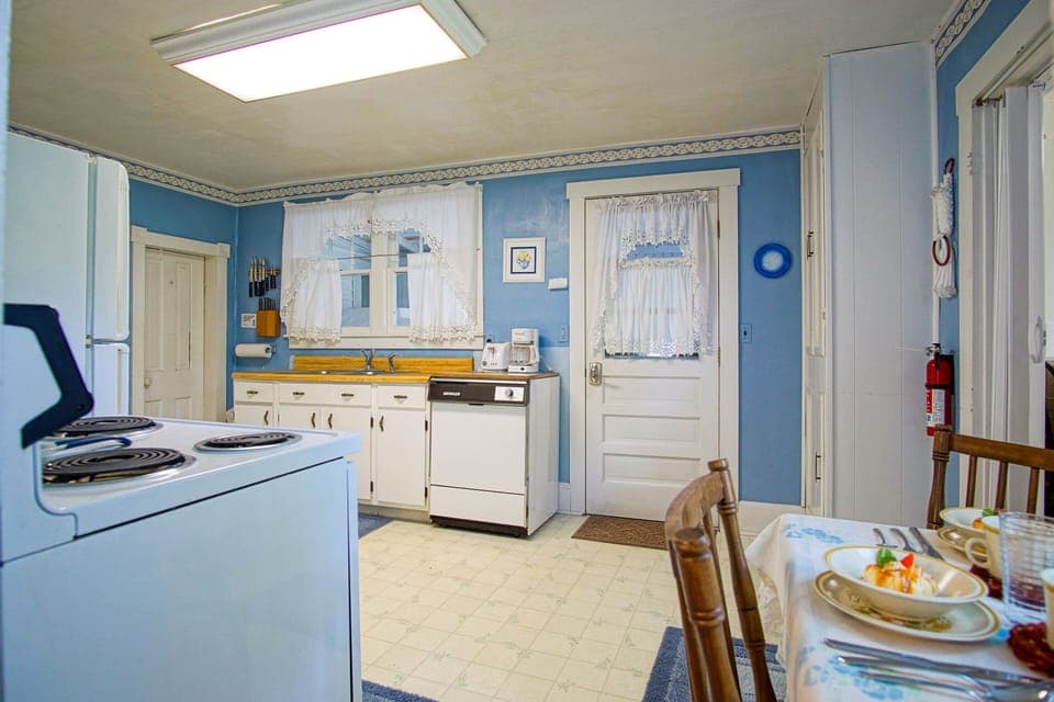 Kitchen space that highlights the home's historic roots and timeless appeal.