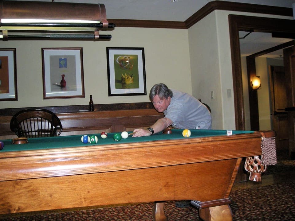 pool table in members lounge