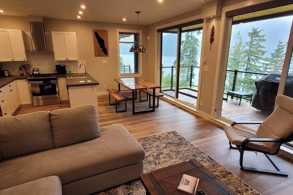 Kitchen and living area