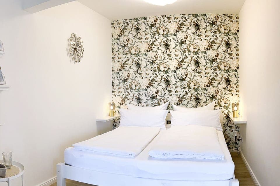 bright sleeping area