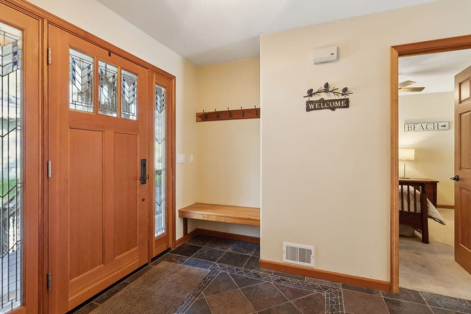 Floor, Flooring, Indoors, Lamp, Door