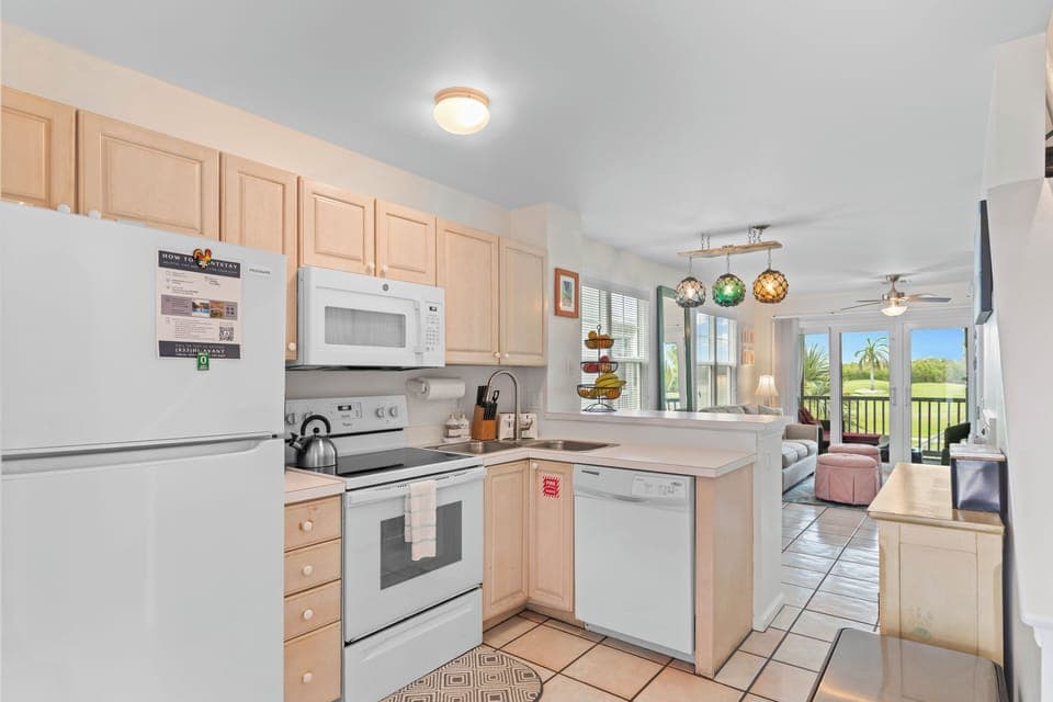 Well-equipped kitchen.