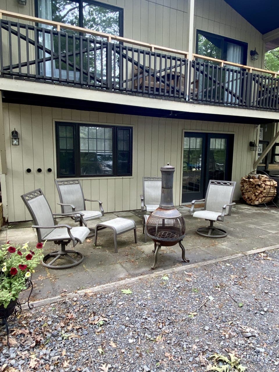 Listen to the sounds of nature while you sip your morning coffee on the patio 