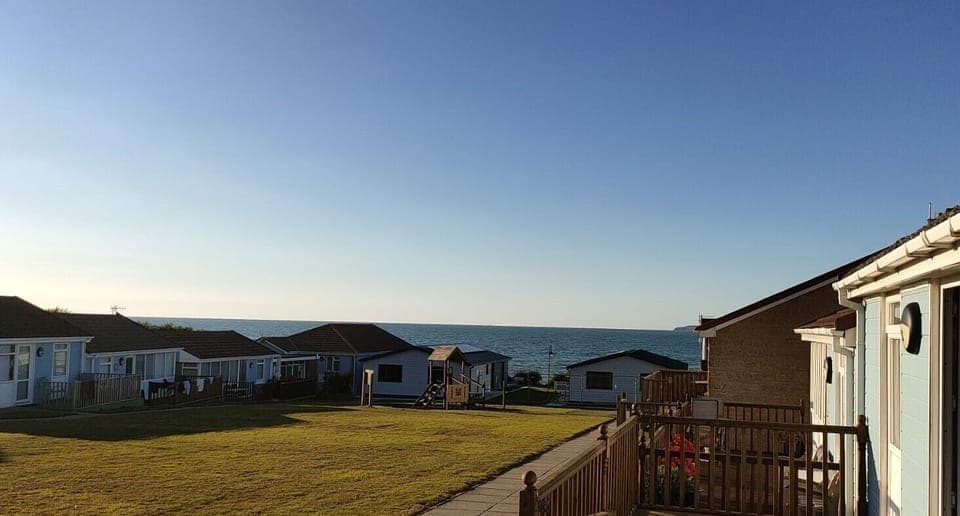 The view from the decking area