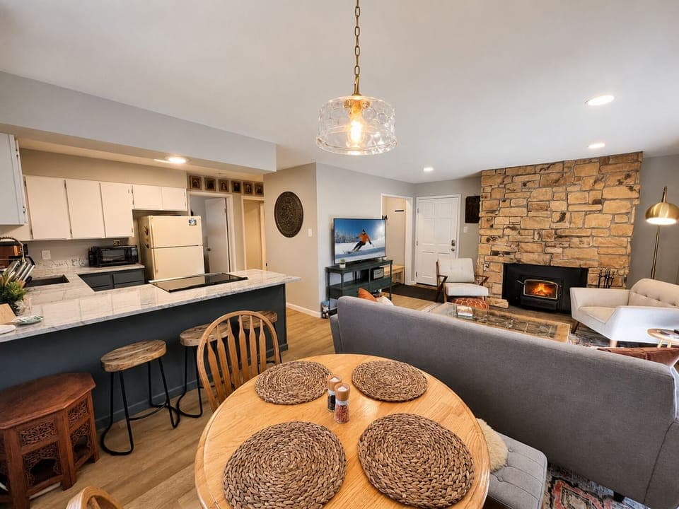 Open Living Room and Kitchen/Dining