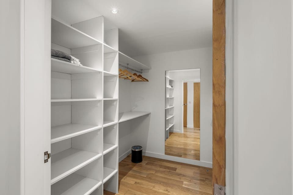 walk in wardrobe and dressing area