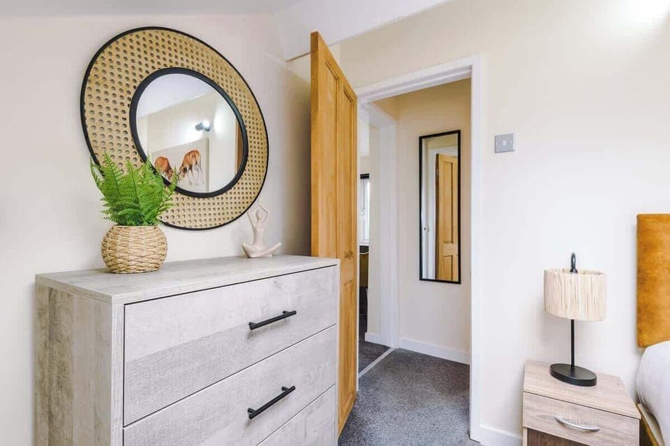 Bedroom 2 boasts a comfortable double.