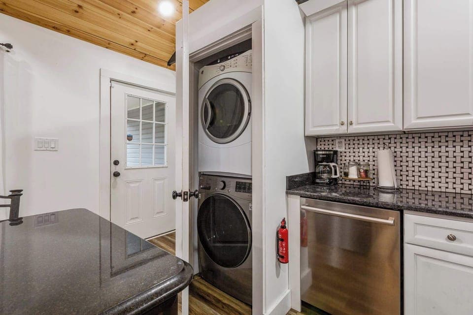 Washer and dryer available for long, comfortable stays.