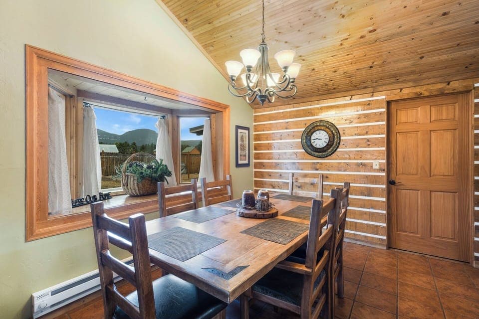 Dining area open to kitchen and living room.