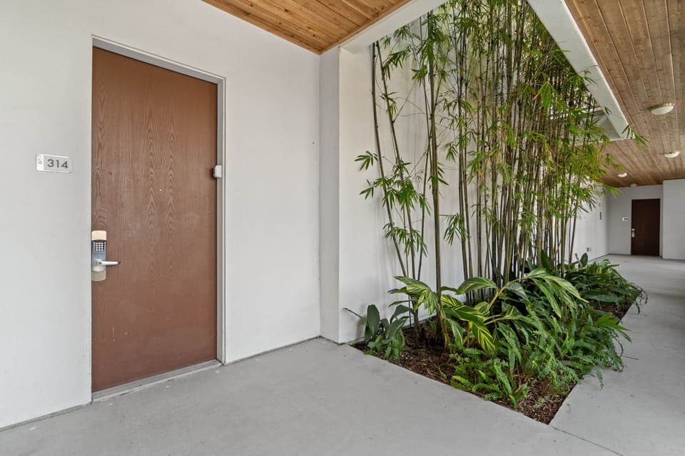 Entrance to the unit